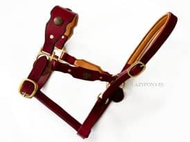 baroque leather halter