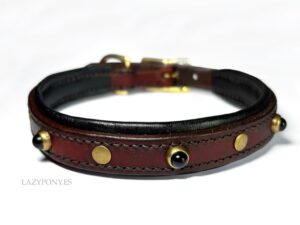 custom leather collar for small dogs