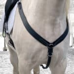 Western breastplate Lazypony, handmade leather horse breast collar