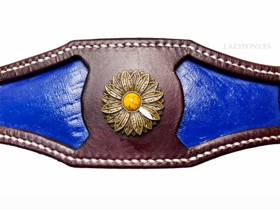 Leather halter noseband Lazypony, handmade Bronc Noseband