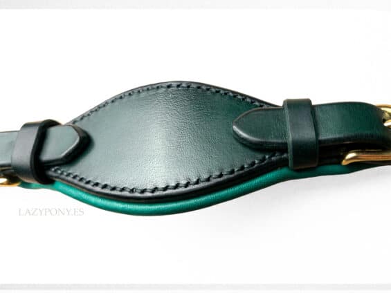 Anatomical hackamore Lazypony, leather bitless noseband