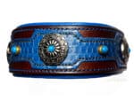 wide leather dog collar