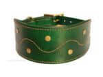 embroidered leather dog collar Lazypony