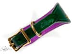 Green padded wide whippet collar Lazypony