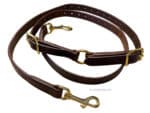 Leather leash for Two Dogs Lazypony