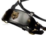 Decorated Leather horse halter Lazypony