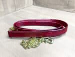 Lead rope with chain Lazypony, leather handmade horse lead