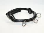 black cavesson noseband with chain Lazypony
