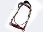 custom leather cavesson bridle