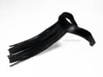 Leather browband Vaquero Lazypony, handmade mosquero browband with fringe