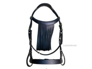 fringe browband bridle Lazypony