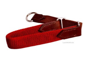 red nylon martingale collar lazypony