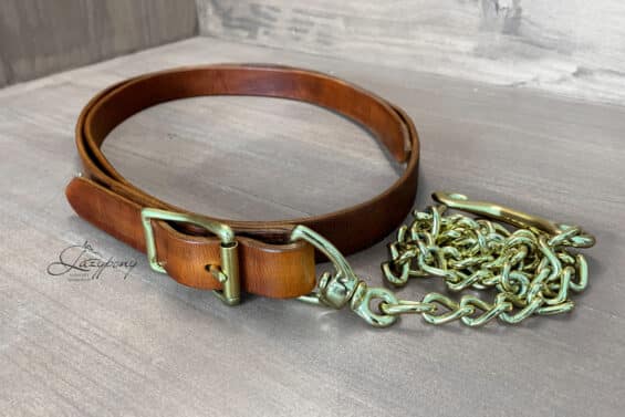 Leather leadrope with chain Lazypony - Image 6