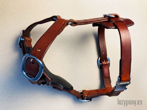 leather dog harness vest
