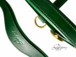 Anatomical leather halter Lazypony, horse headcollar with two buckles