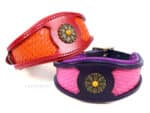 Greyhound collar Granada Lazypony, custom wide leather dog collar