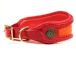 Greyhound collar Granada Lazypony, custom wide leather dog collar
