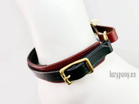 Leather martingale dog collar Foxhound Lazypony
