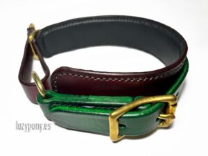 foxhound leather martingale dog collar Lazypony
