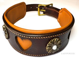 wide leather collar Lazypony