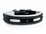 Leather collar with cut-outs Lazypony