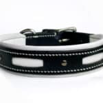 Padded leather collar Lazypony, personalized handmade collar