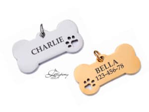 dog collar name tag lazypony