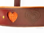 Anatomical leather halter Heart Lazypony with two buckles.