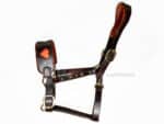 Anatomical leather halter Heart Lazypony with two buckles.
