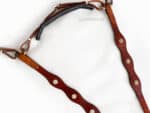 Portuguese Breastplate Lazypony, handmade leather horse breast collar