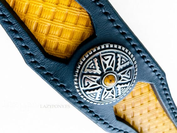 Medieval browband Lazypony, fancy leather horse browband
