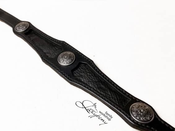 Medieval browband Lazypony, fancy leather horse browband
