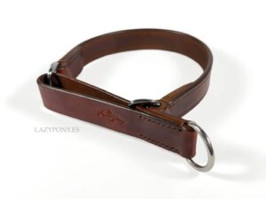 slip on dog leather collar lazypony Lazypony