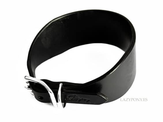 leather hound dog collar