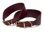 hound leather dog collar