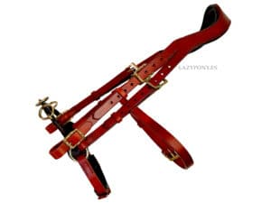 Leather cavesson with bit Lazypony