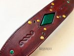 wide leather hound collar