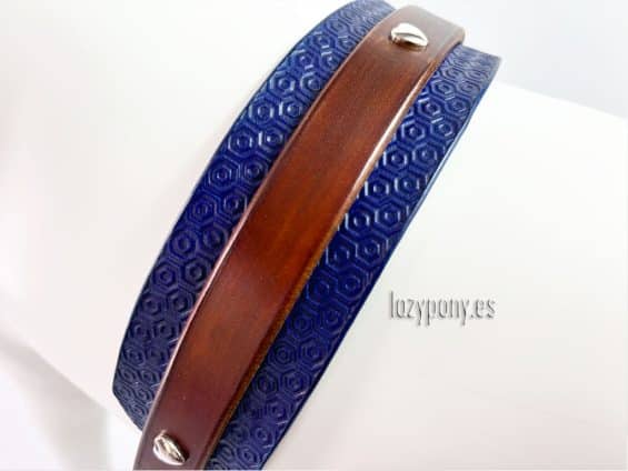 tooled leather dog collar Lazypony