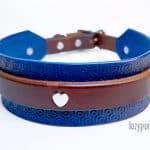 tooled leather dog collar Lazypony