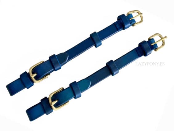 Leather cheekpieces Lazypony, handmade cheek pieces