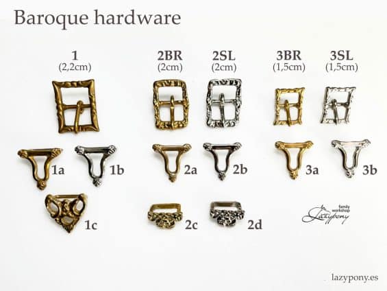 baroque buckles for bridle