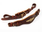 Baroque hackamore Lazypony with chin strap, leather bitless horse noseband
