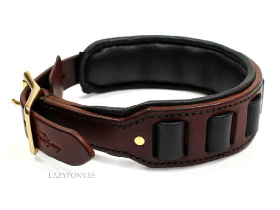 wide leather dog collar
