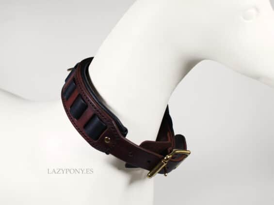wide leather dog collar