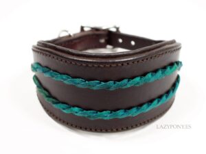 braided hound dog collar Lazypony