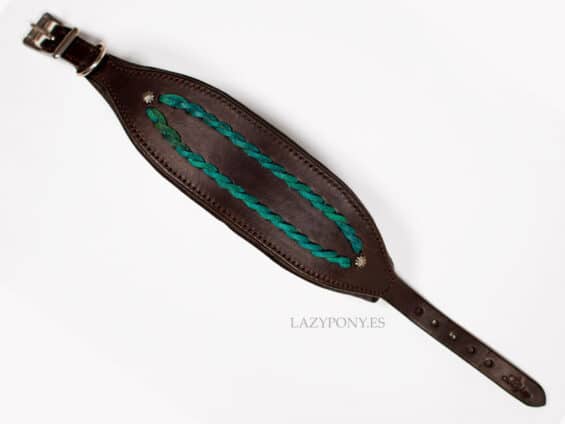 braided hound dog collar Lazypony