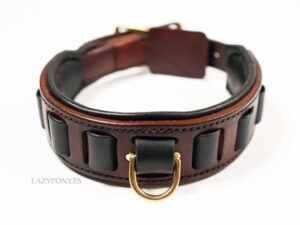 wide leather dog collar