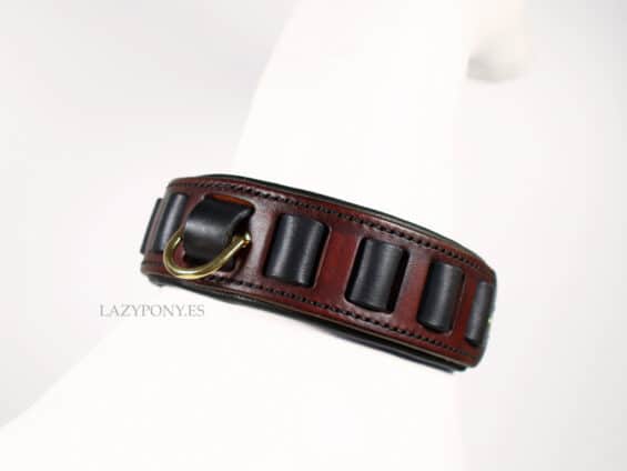wide leather dog collar