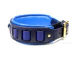 Personalized leather dog collar Aragon Lazypony, wide handmade collar