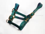 Leather horse halter Classic Lazypony, adjustable padded headstall, handmade patent halter